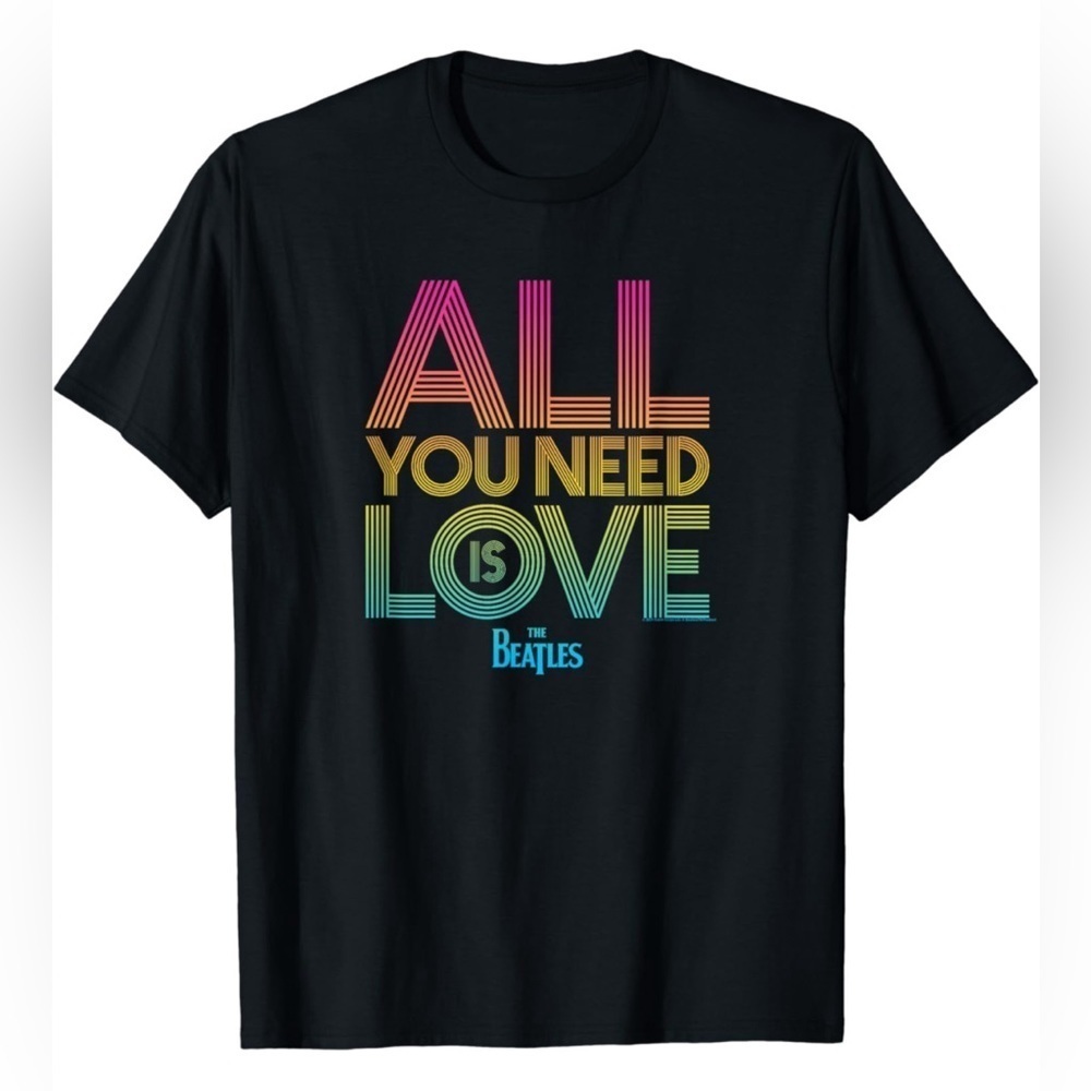 NWOT- The Beatles All You Need is Love Unisex T-Shirt- SIZE: Medium
